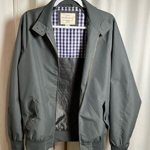 Weatherproof Gray Lightweight Shirt Jacket with Stand-Up Collar
